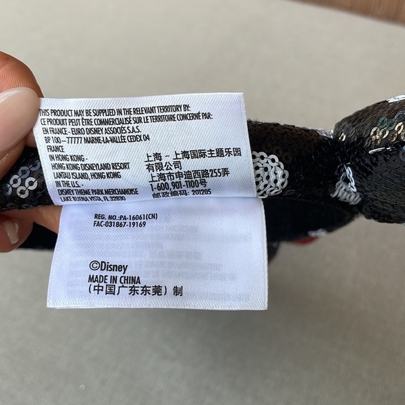 Sequined Minnie mouse ears - Picture 6 of 8